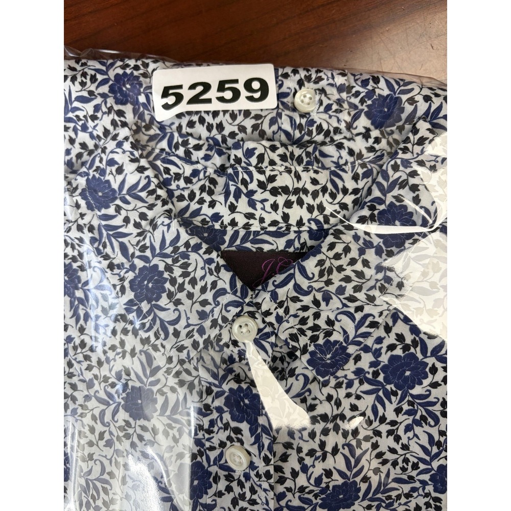 J‎ Crew Liberty Fabric Shirt Womens 2 White Blue Floral Button Up Cotton Blouse - Picture 7 of 7
